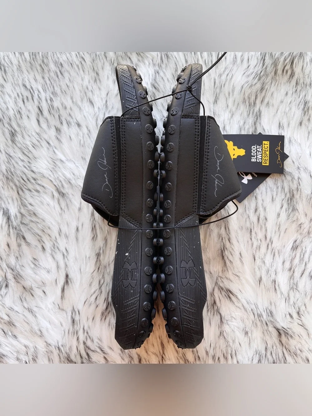 Under Armour Project Rock 3 Slide Adult Sandals Black
